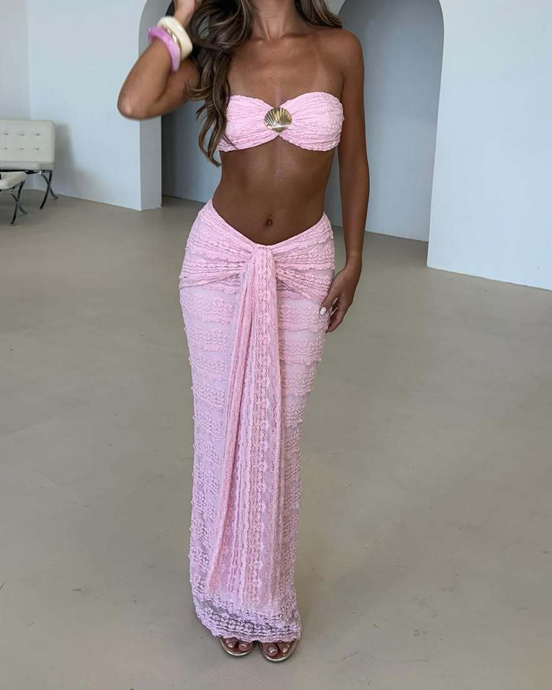 Lace Beach Leisure Swimsuit Set