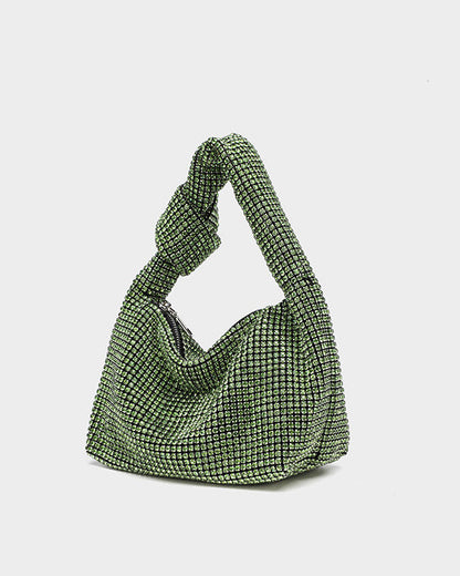 Fully Diamond A-Grade Rhinestone Knot Bag