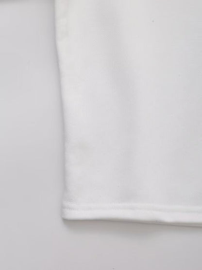 Sudadera con capucha decorativa bordada con letras y estampado a juego para mujer, ropa de oficina de primavera