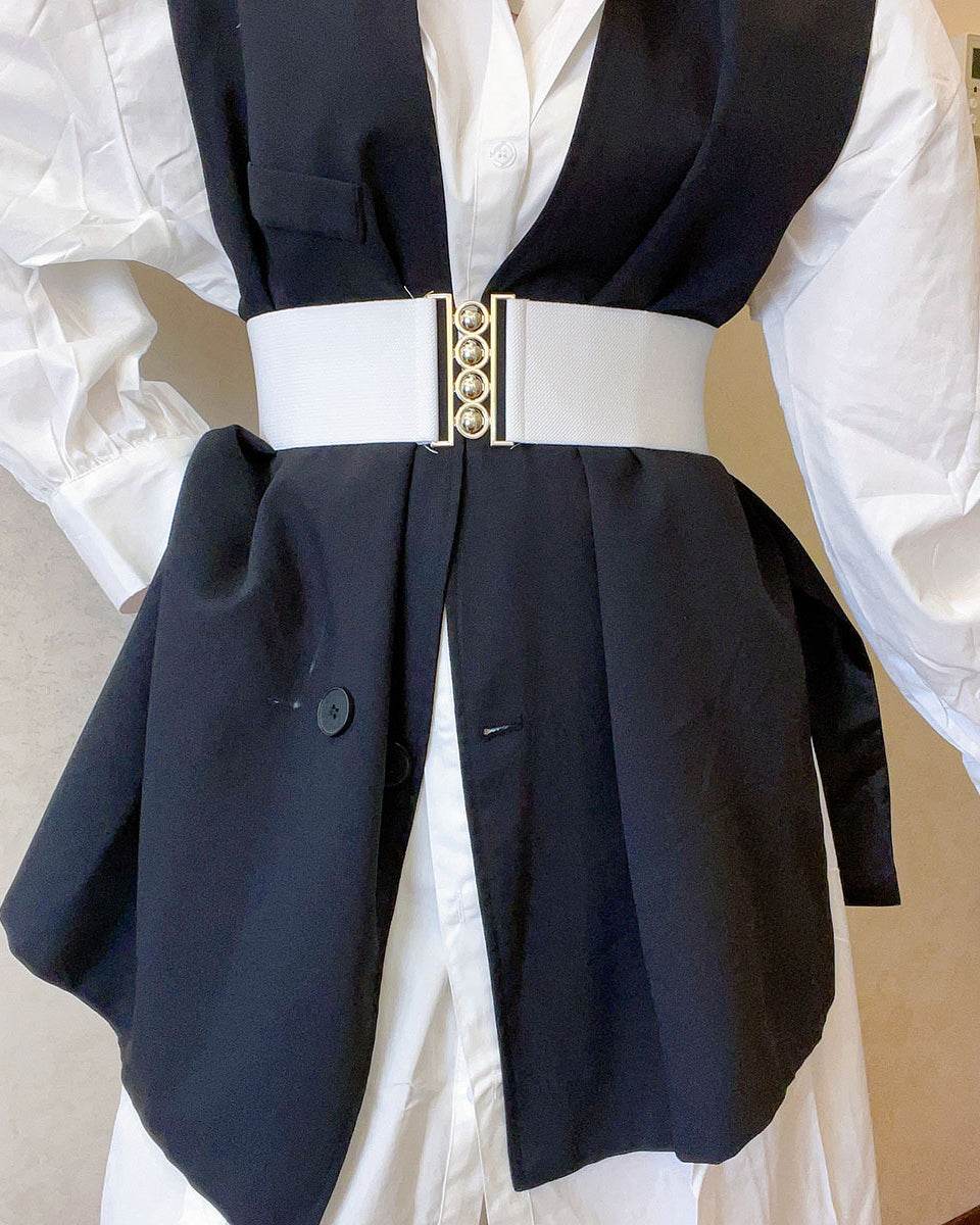 Elastic Round Buckle Belt