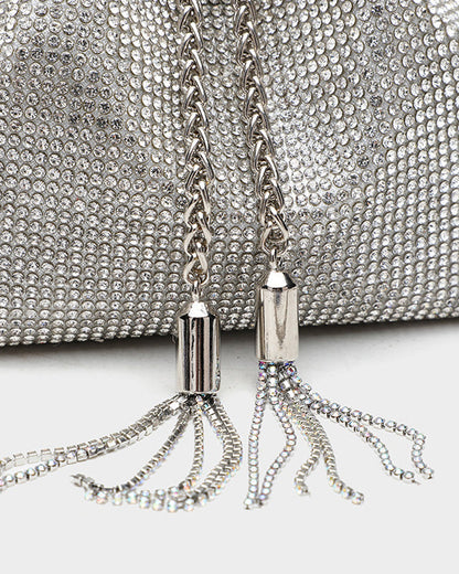 Rhinestone Shiny Diamond Bucket Bag