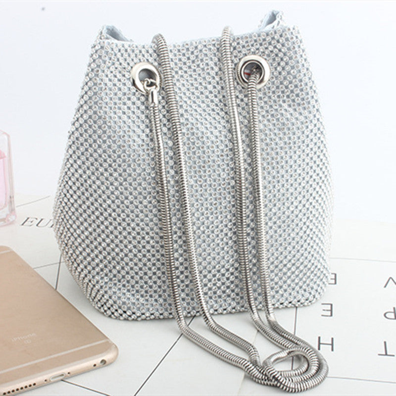 Bolsos tipo cubo con diamantes de imitación de moda (3 colores)