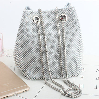 Bolsos tipo cubo con diamantes de imitación de moda (3 colores)