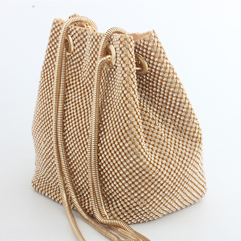 Bolsos tipo cubo con diamantes de imitación de moda (3 colores)