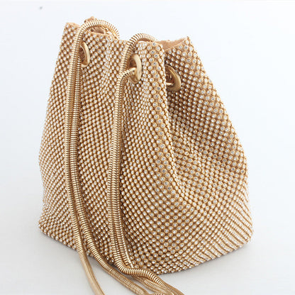 Bolsos tipo cubo con diamantes de imitación de moda (3 colores)