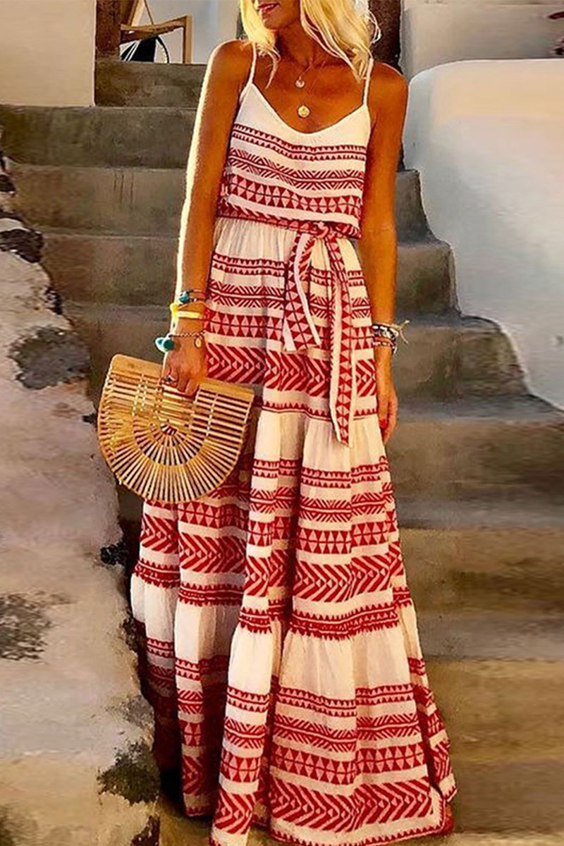 Vestidos de playa sexys con escote en V y frenillo estampado (4 colores)