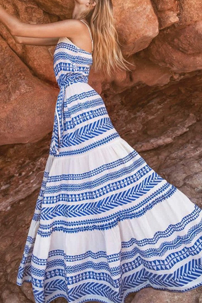 Vestidos de playa sexys con escote en V y frenillo estampado (4 colores)