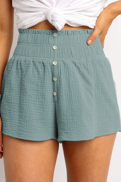 Pantalones casuales lisos, sueltos, de cintura alta y rectos (4 colores)