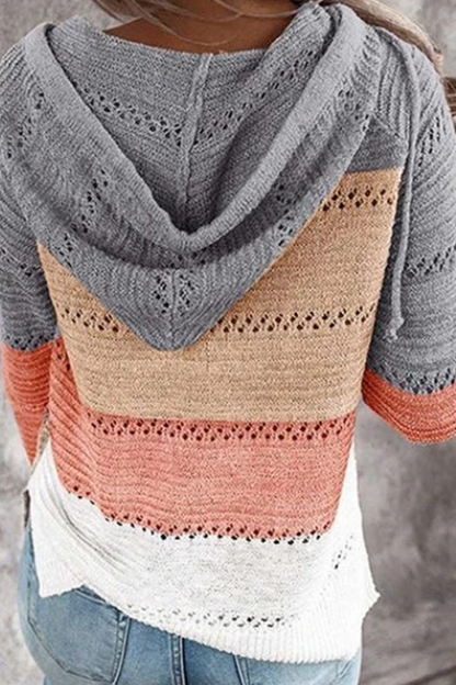 Street Color Lump Zipper Hooded Collar Tops(10 Colors)