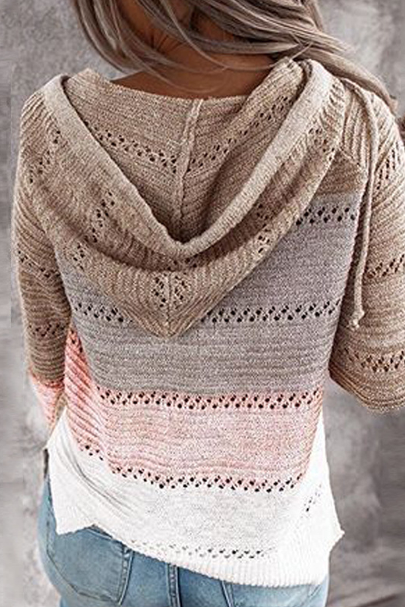 Street Color Lump Zipper Hooded Collar Tops(10 Colors)