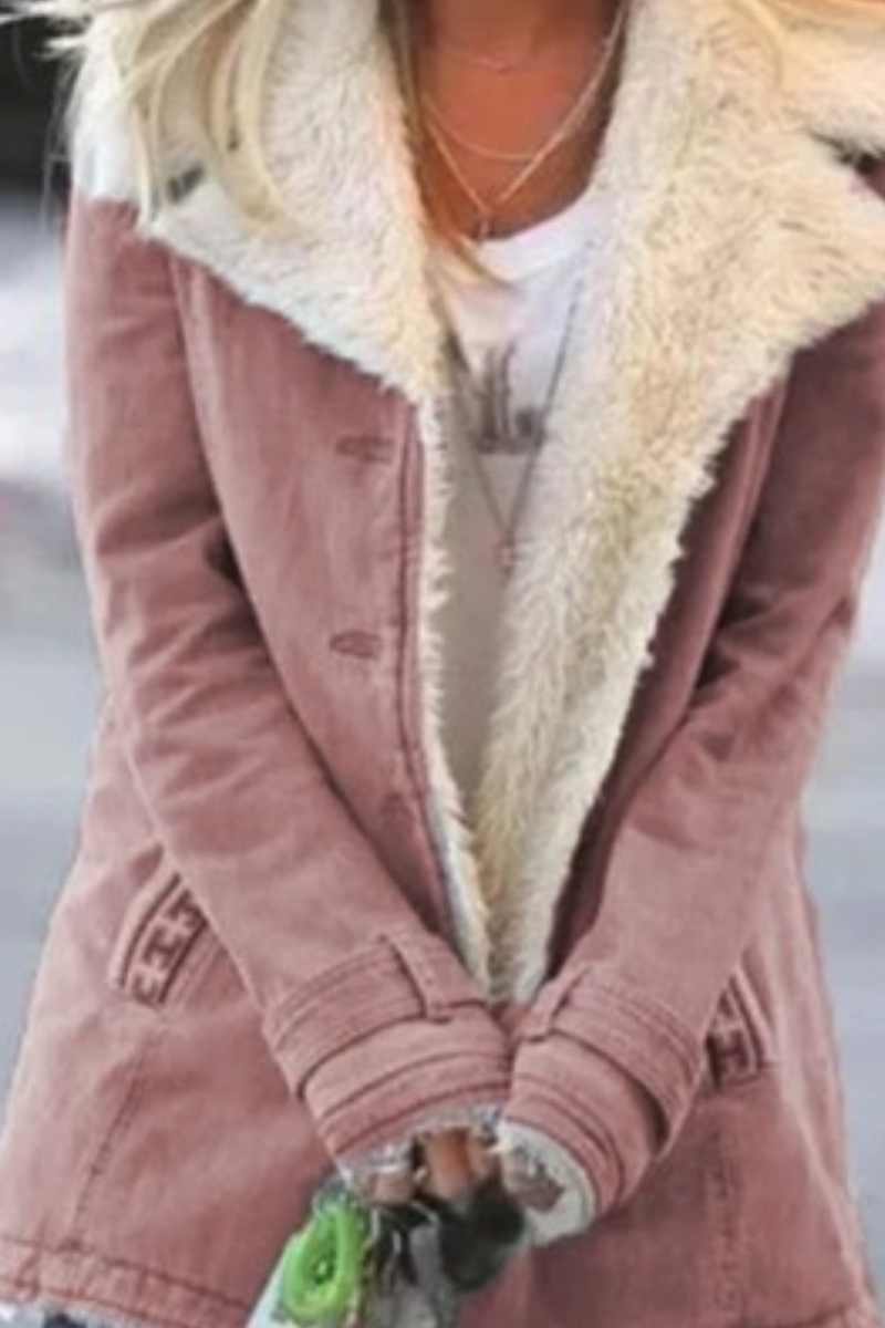 Prendas de abrigo con cuello vuelto, bolsillos y patchwork de moda urbana (7 colores)