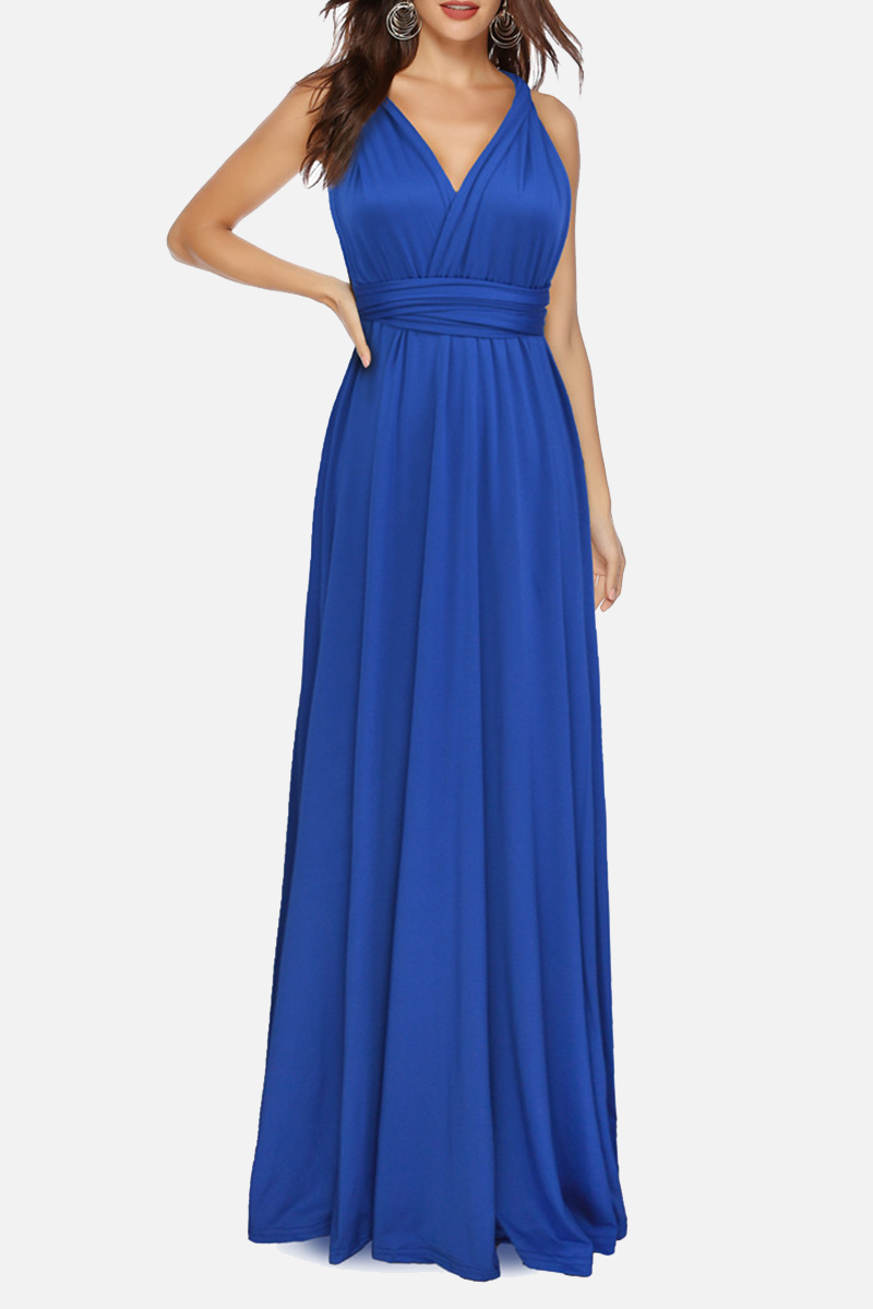 Elegante vestido de noche con tirantes finos y espalda descubierta (20 colores)