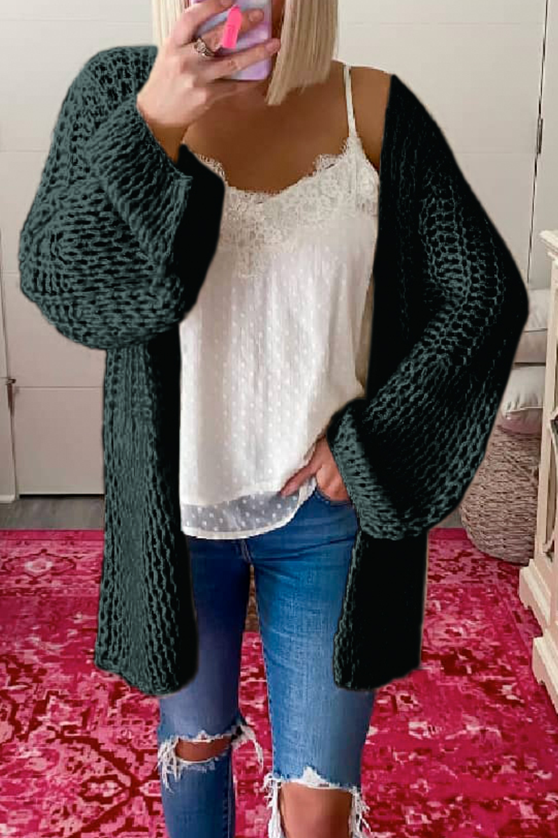 Tops casuales sólidos ahuecados