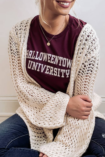 Tops casuales sólidos ahuecados