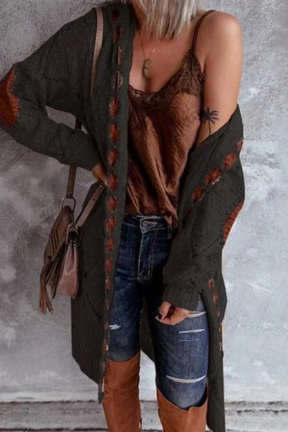 Casual Street Patchwork Contrast Hooded Collar Tops Sweater(7 Colors)