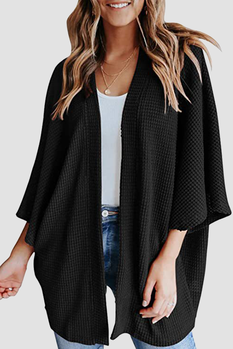 Suéter casual de calle con parches sólidos (10 colores)