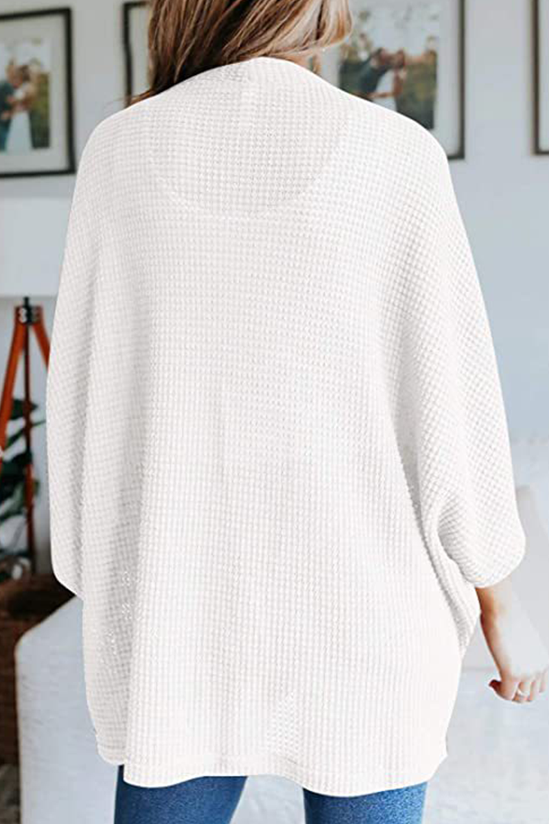 Suéter casual de calle con parches sólidos (10 colores)