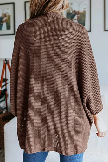 Suéter casual de calle con parches sólidos (10 colores)