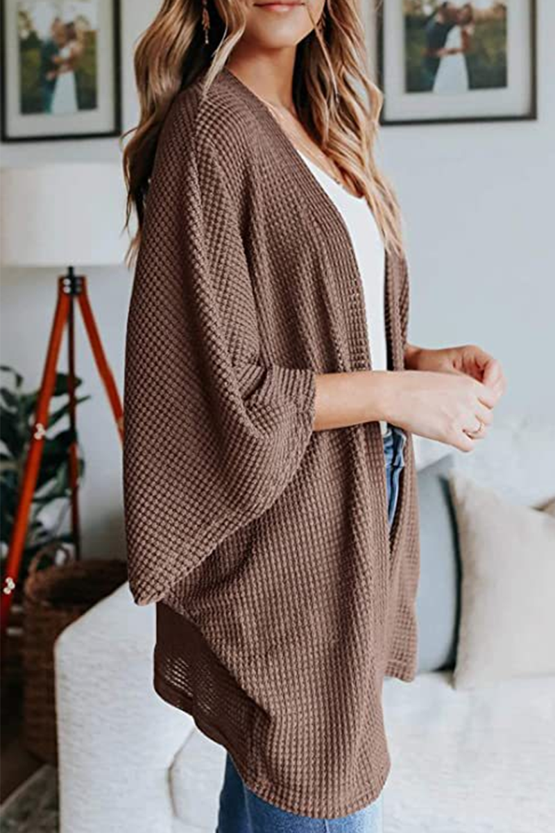 Suéter casual de calle con parches sólidos (10 colores)