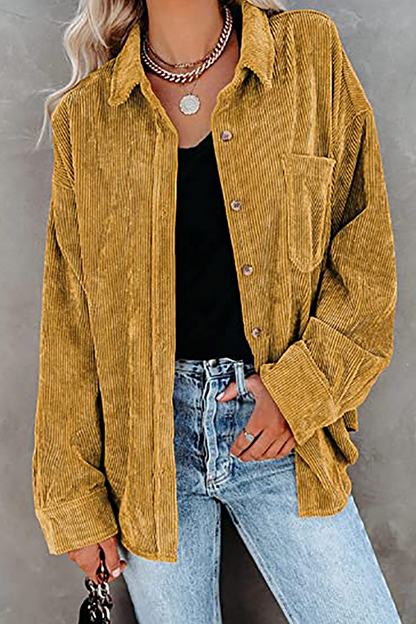 Tops casuales de calle con cuello vuelto y hebilla sólida (16 colores)