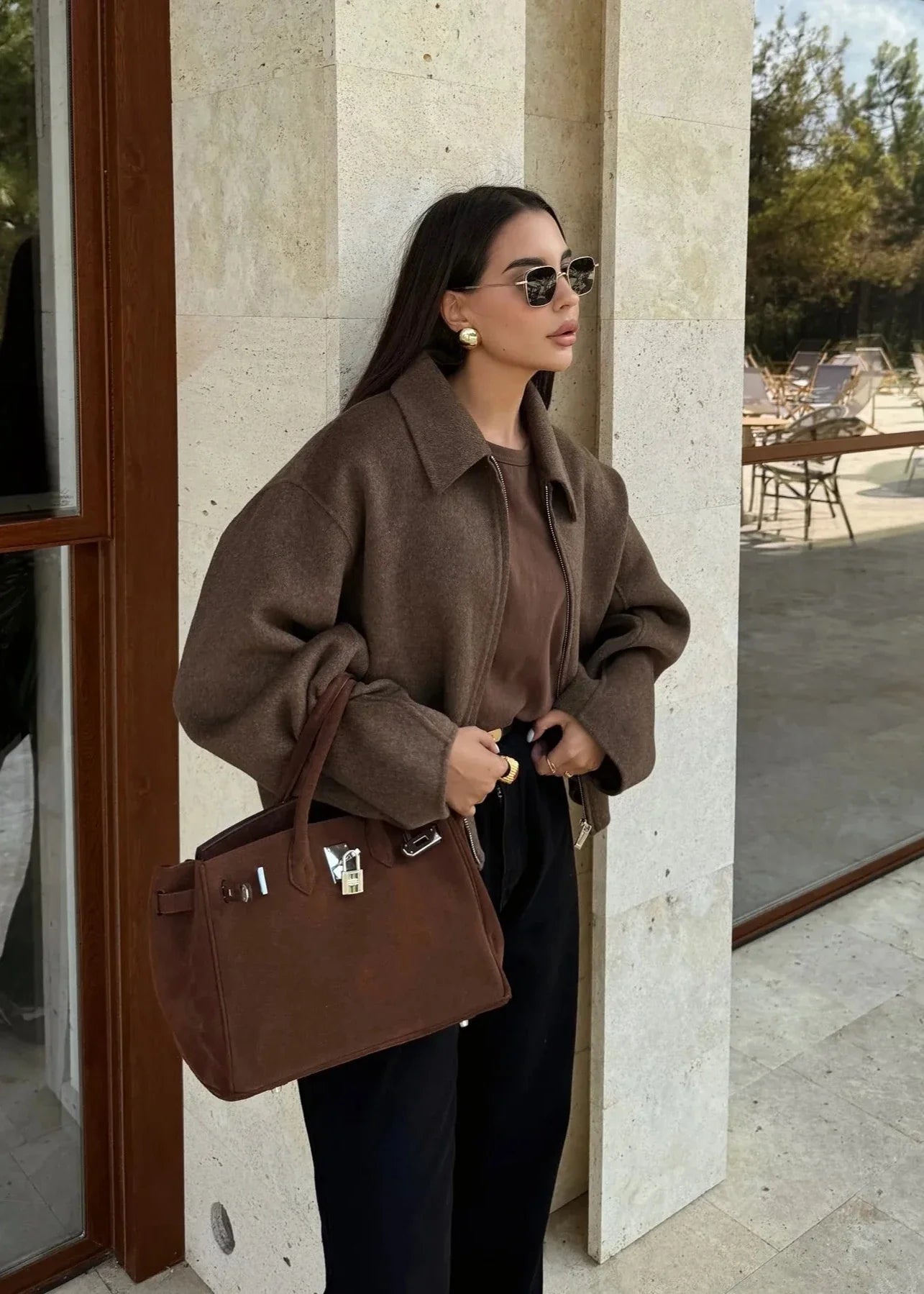 Timeless Woolen Lapel Jacket – Fall & Winter Essential