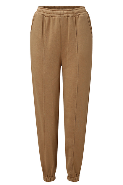 Street Sportswear Solid Patchwork Draw String Hooded Collar Long Sleeve Two Pieces(5 Colors)