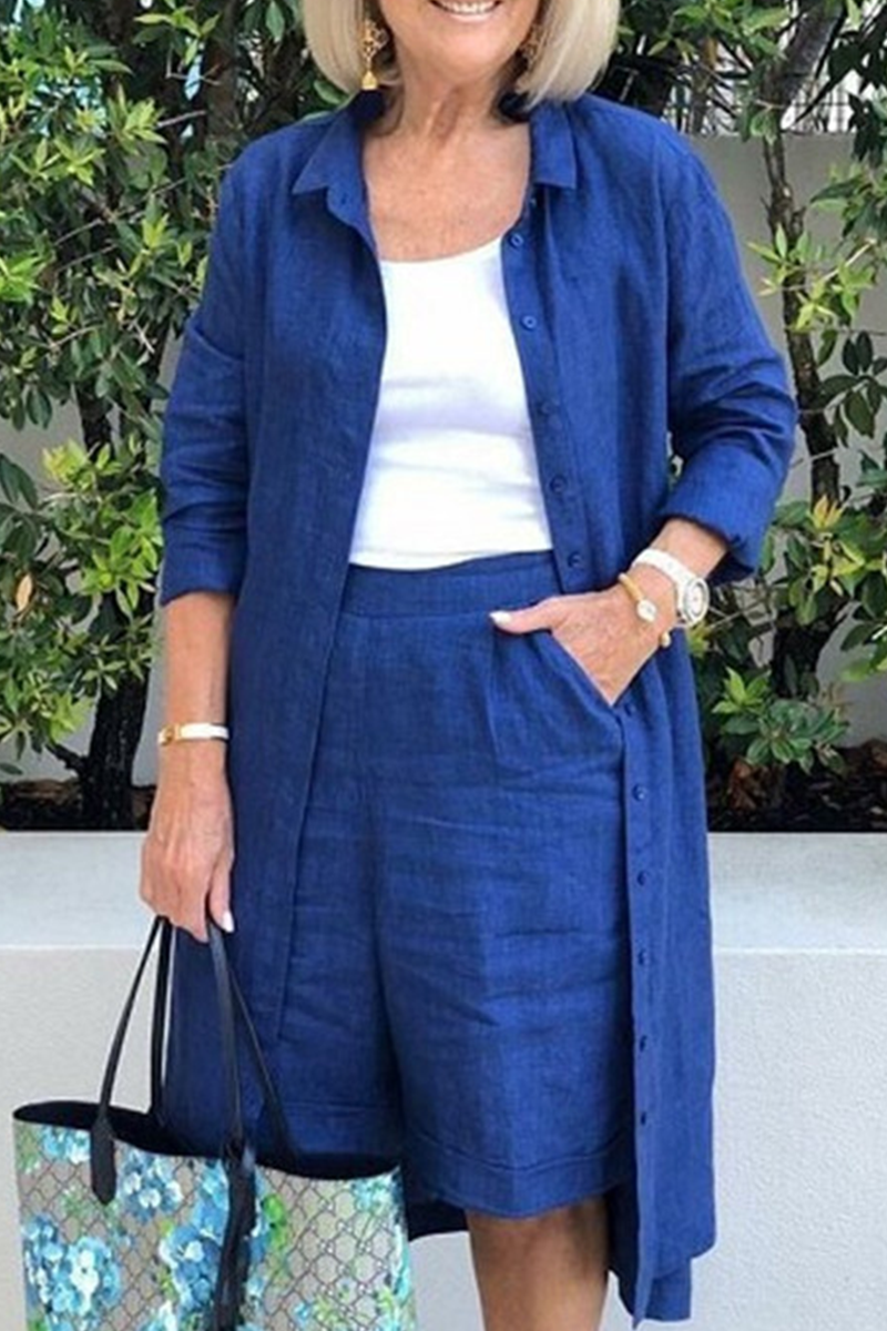 Casual Solid Split Joint Straight Mid Waist Straight Solid Color Bottoms