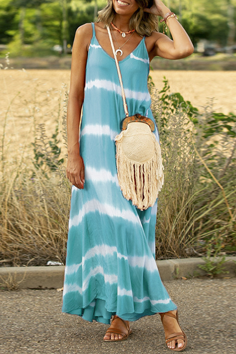 Vestidos casuales con estampado de patchwork y tirantes finos, falda pastel (6 colores)