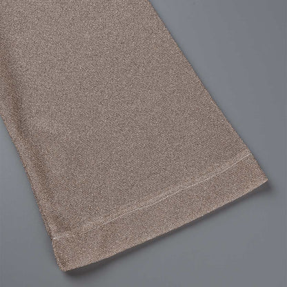 Vestido de noche elegante de moda con cuello en V y pliegues de patchwork liso (4 colores)