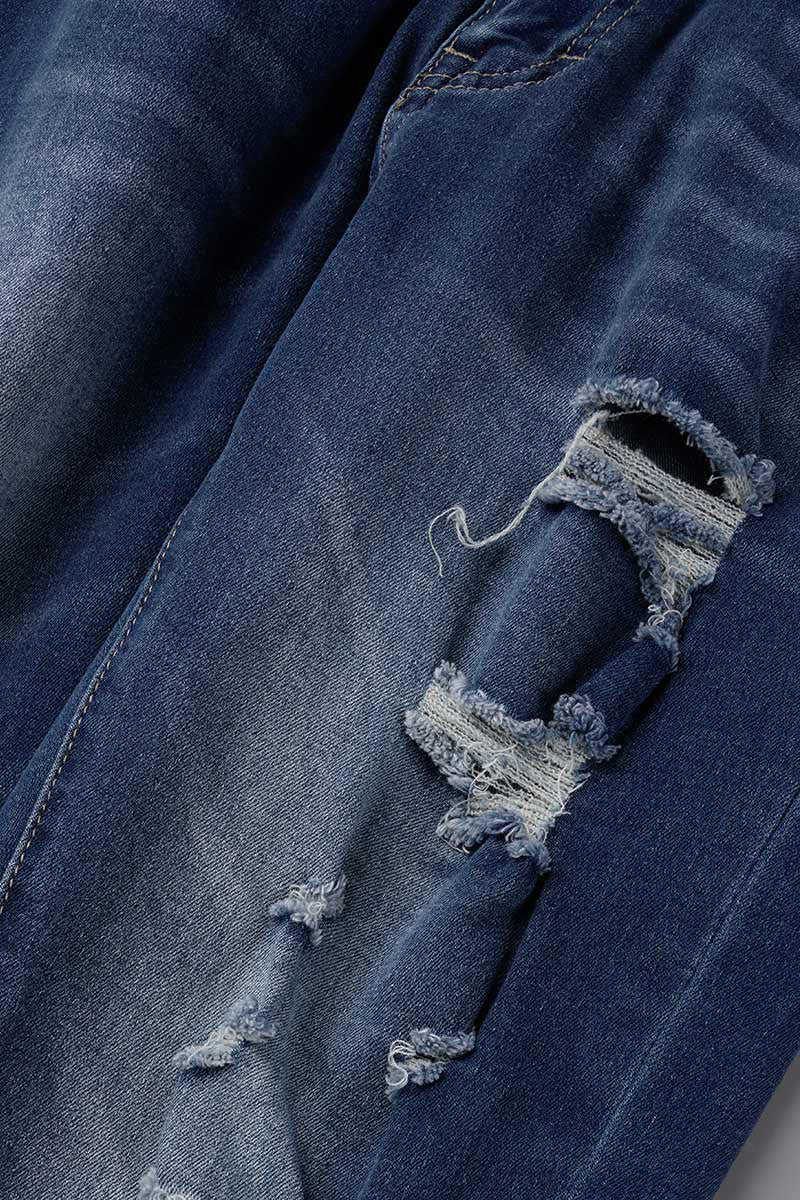 Vaqueros ajustados de cintura alta con parches lisos de estilo urbano (3 colores)