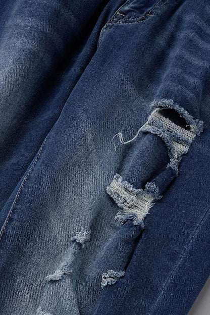 Vaqueros ajustados de cintura alta con parches lisos de estilo urbano (3 colores)