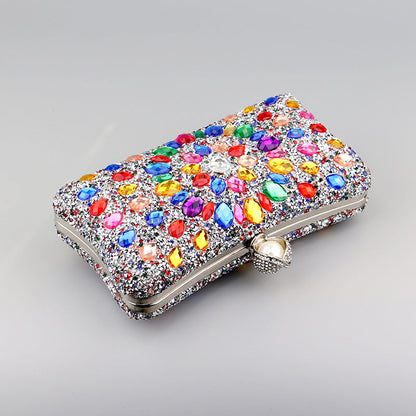 Casual Patchwork Chains Rhinestone Bags