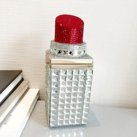 Bolsos casuales de patchwork con diamantes de imitación para fiestas diarias