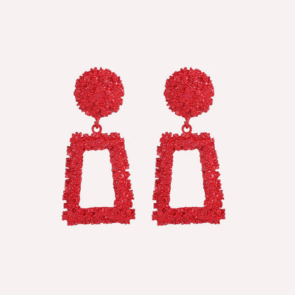 Street Elegant Geometric Patchwork Earrings