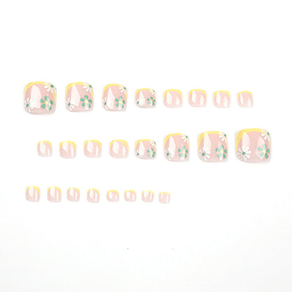 Casual Daily Simplicity Print Patchwork Nail Paste