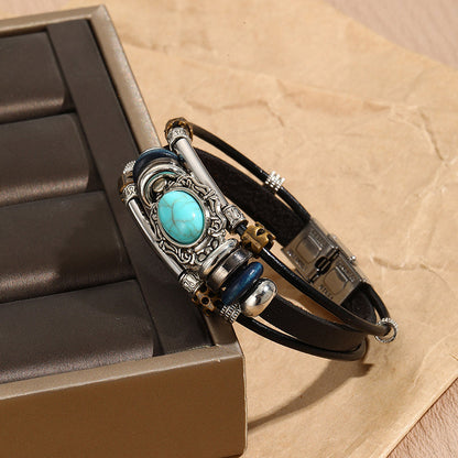 Pulseras casuales de contraste con bloques de colores urbanos