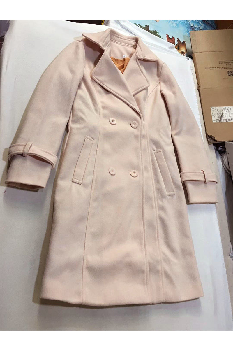 Prenda exterior informal, elegante, lisa, con parches y hebilla, cuello vuelto (5 colores)