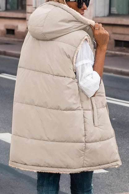 Tops casuales con cuello y capucha de patchwork sólido (6 colores)