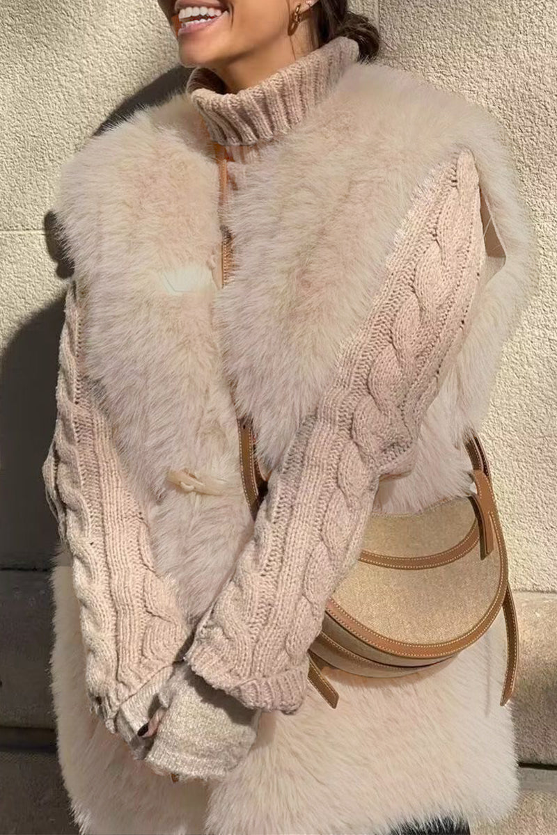 Tops casuales sencillos con cuello en V, botones y bolsillos lisos