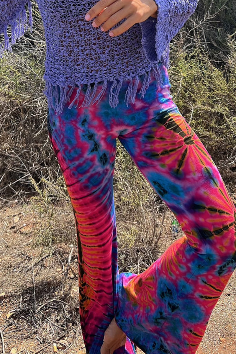 Pantalones casuales con estampado en contraste y altavoz con estampado completo