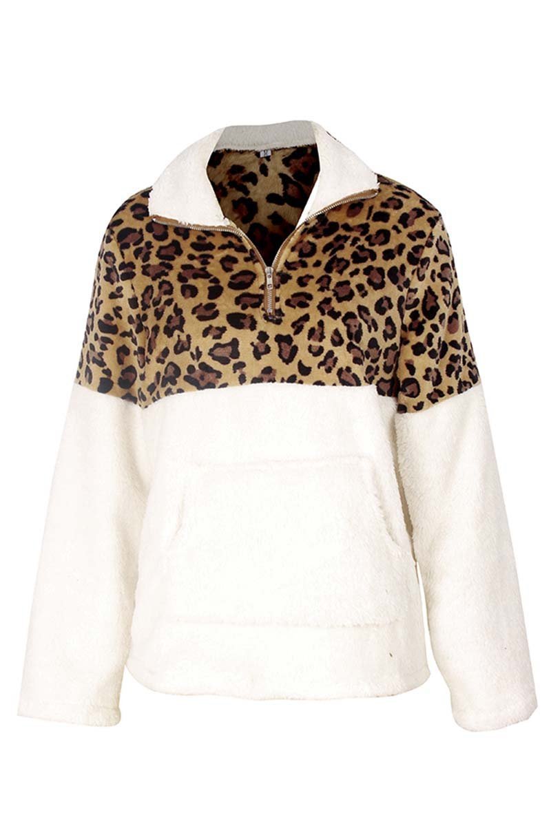 Leopard Stitching Tops