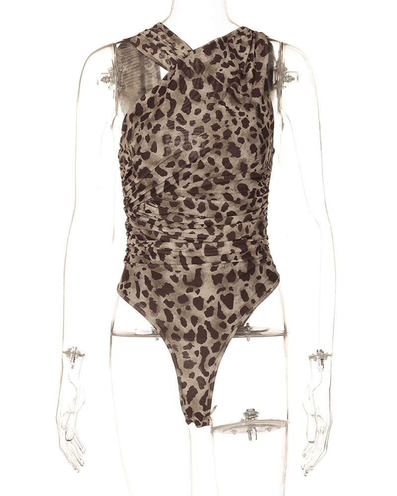 Slim-Fit Pleated Mesh Onesies