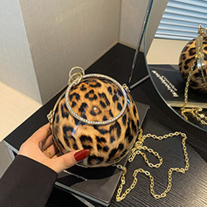 Casual Leopard Patchwork Chains Bags(3 Colors)