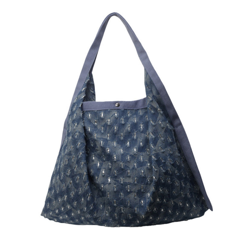 Bolsos casuales con parches rotos