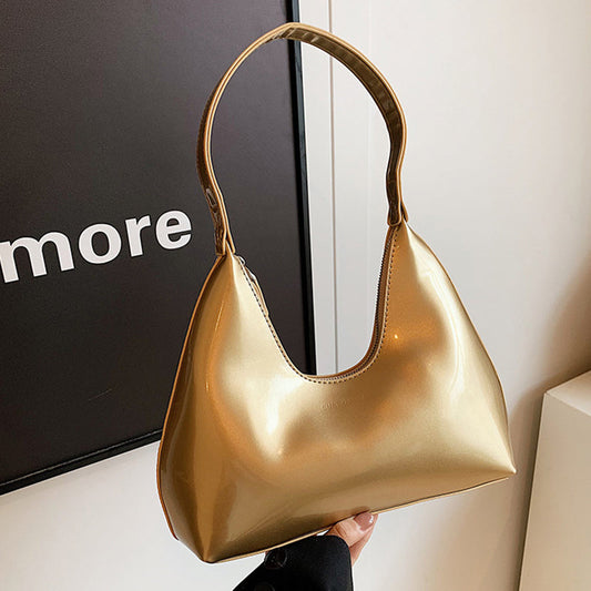 Bolsos casuales con cremallera y patchwork de colores sólidos (3 colores)