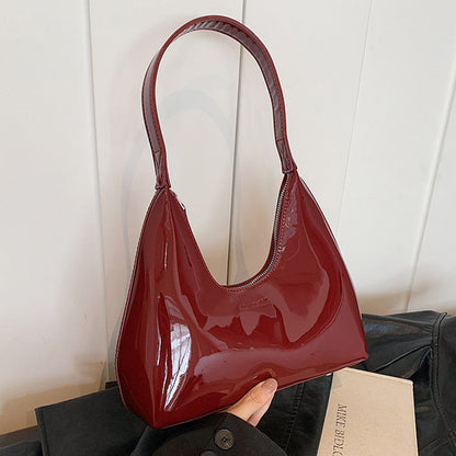 Bolsos casuales con cremallera y patchwork de colores sólidos (3 colores)