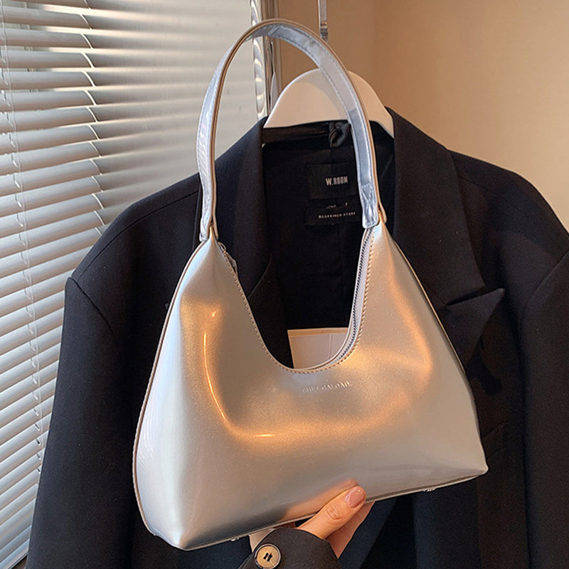 Bolsos casuales con cremallera y patchwork de colores sólidos (3 colores)