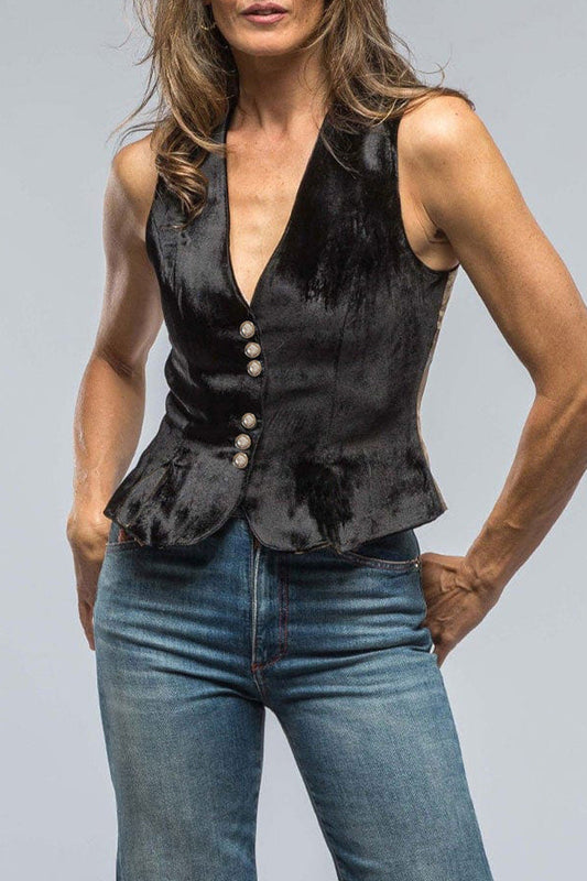 Chalecos casuales de cuello en V con botones de color sólido para uso diario (sin camisa)