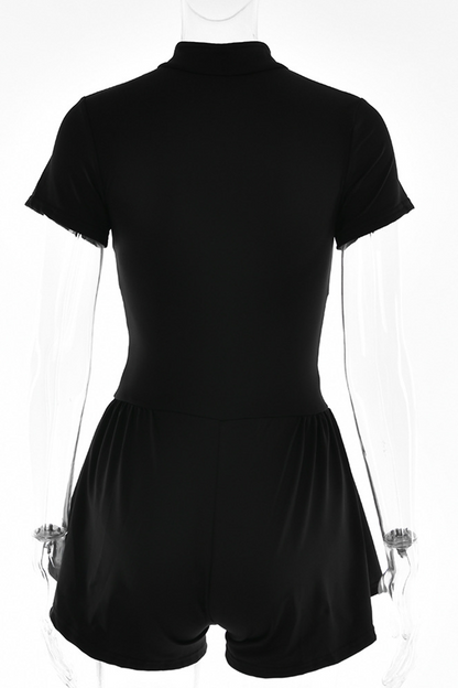 Mono sexy con cuello mandarín y cremallera (3 colores)