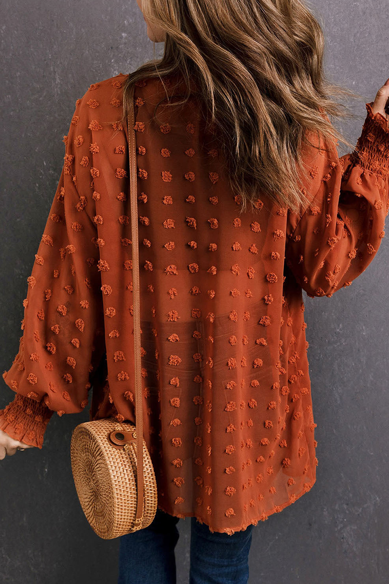 Chaqueta informal con cuello tipo cárdigan y bola de pelo (3 colores)